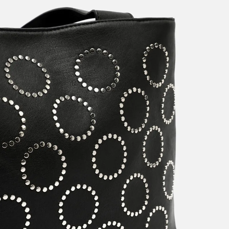Yura bolso shopper grande con detalles metálicos ED.