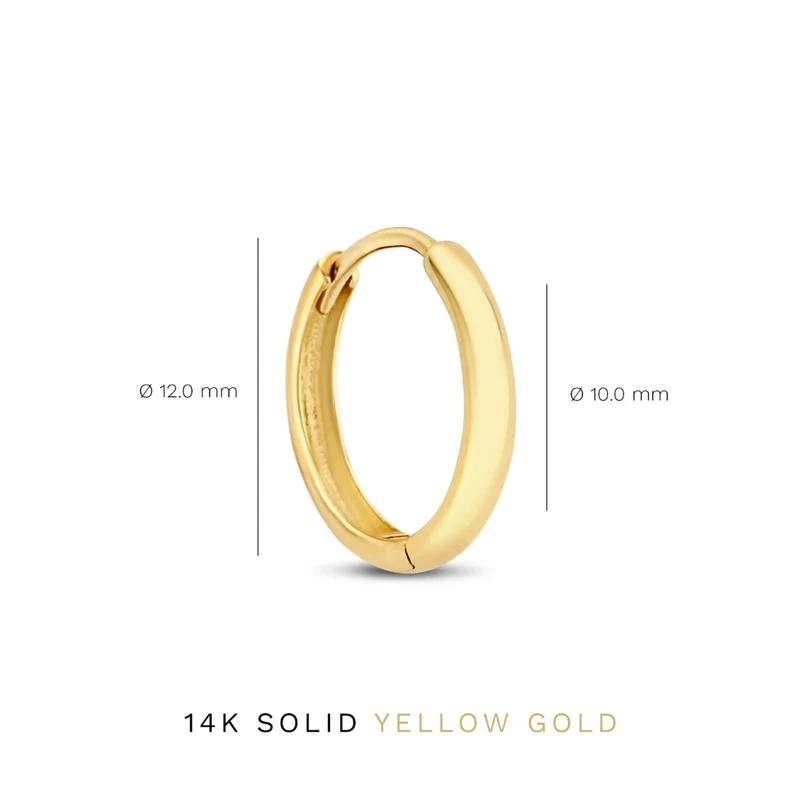 Isabel Bernard Rivoli Morgane 14 karaat gouden oorringen IB360144
