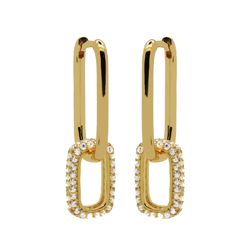 Karma 925 Sterling Silver Zirconia Densely Earrings H232GP