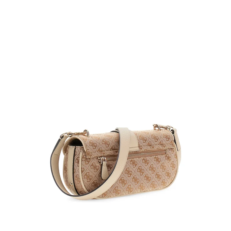Guess Jessa Latte Logo Flap Crossbody HWJG83-62200-LTL
