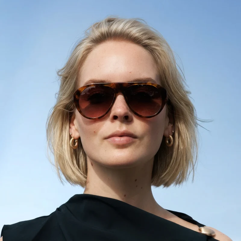 Isabel Bernard La Vilette Demi Brown Sunglasses IB380012-14-14