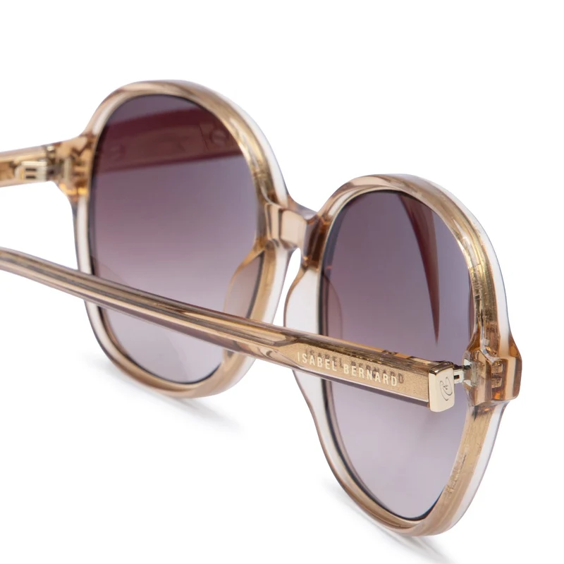Isabel Bernard La Vilette Transparent Brown Sunglasses IB380010-14-14