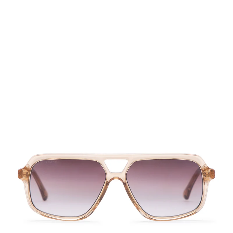 Isabel Bernard La Vilette Transparent Brown Sunglasses IB380009-14-14
