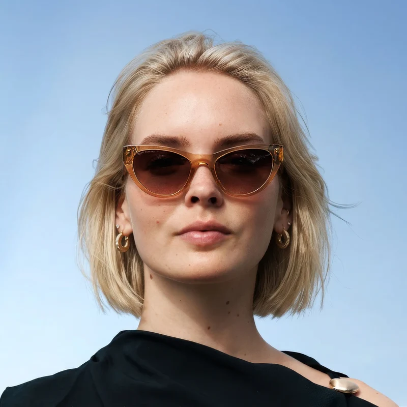 Isabel Bernard La Vilette Transparent Brown Sunglasses IB380011-13-14