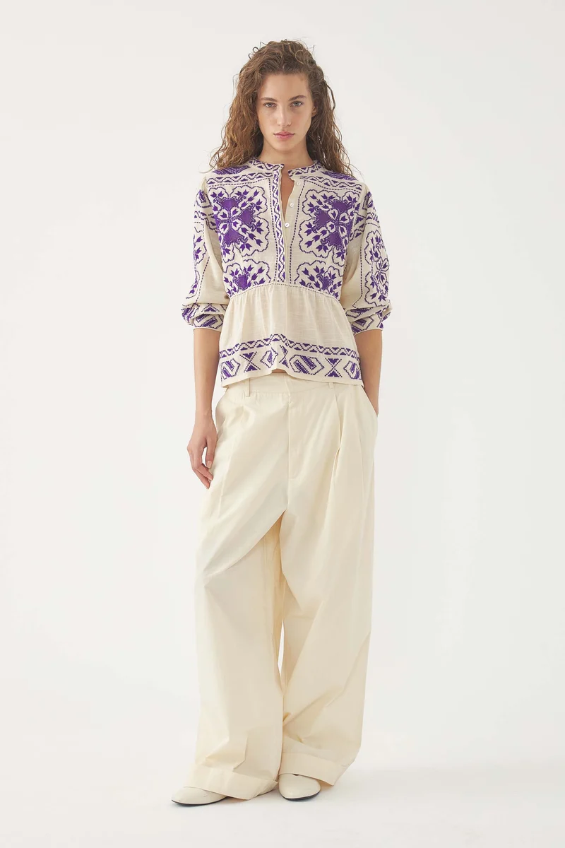 Blouse brodée Milos