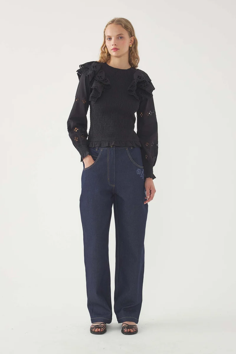 Pantalon brodé Randy