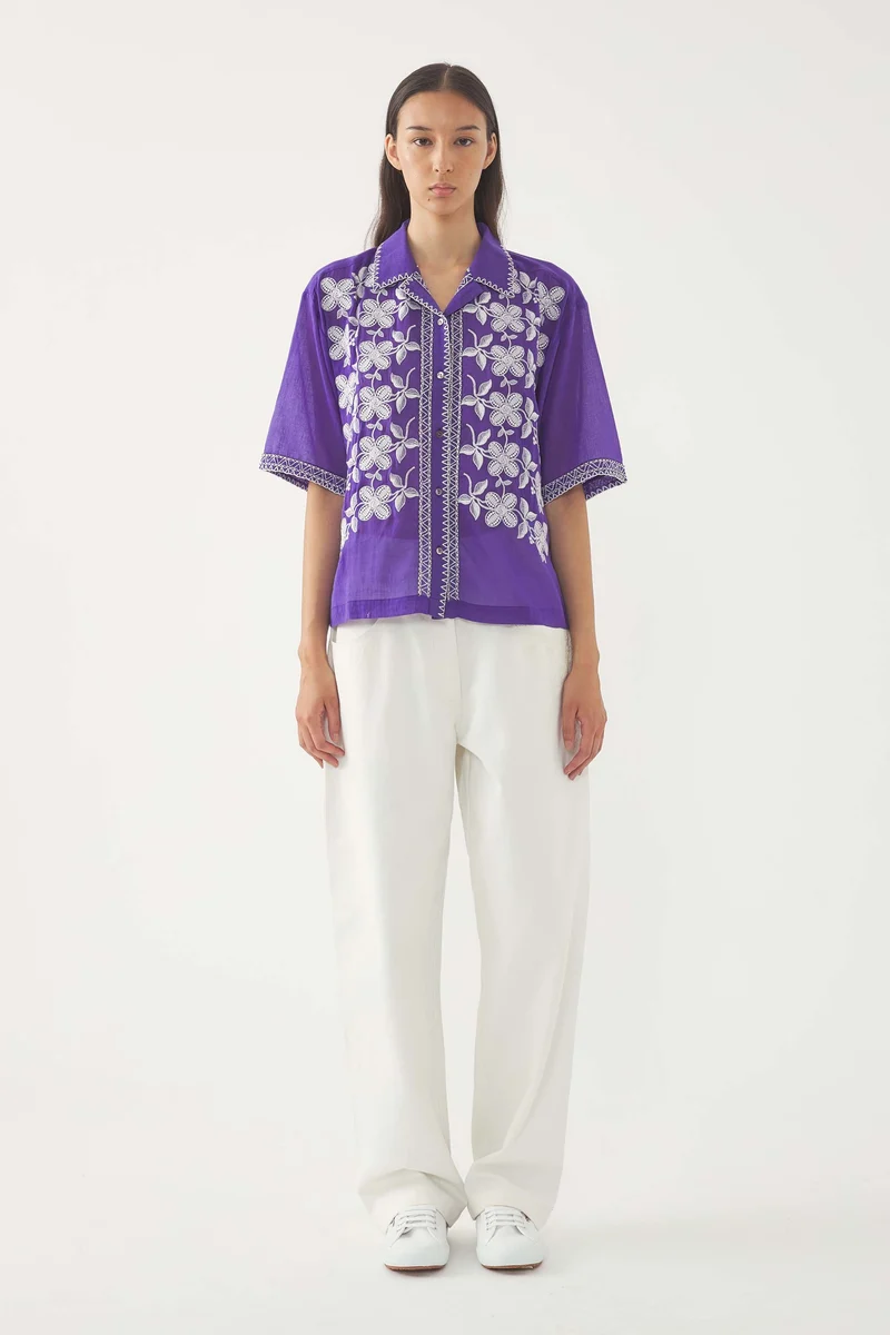 Blouse brodée Suzane