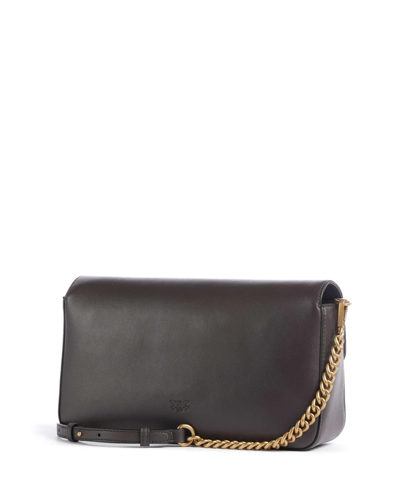 Pinko Love One Classic Slouchy Bandolera marrone marasca/antique gold