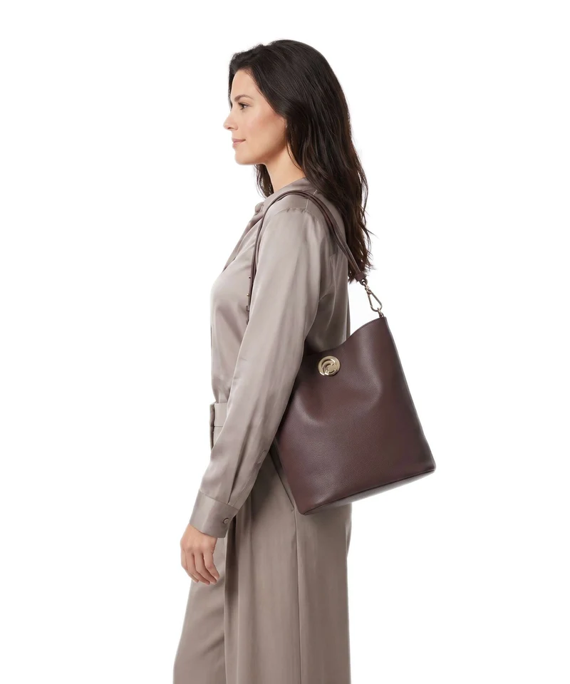 Coccinelle Nikla Bucket bolso de mano berry/winter rose