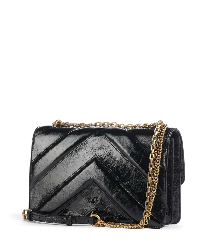 Pinko Love One Classic Bolso de hombro nero/antique gold