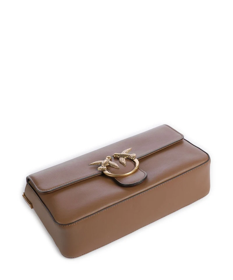 Pinko Love One Classic Slouchy Bandolera marrone cognac/antique gold