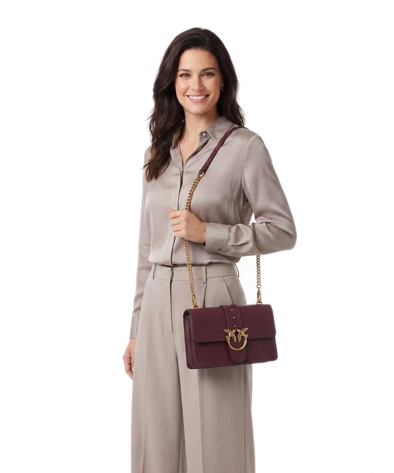 Pinko Love One Classic Bandolera ribes intenso/antique gold