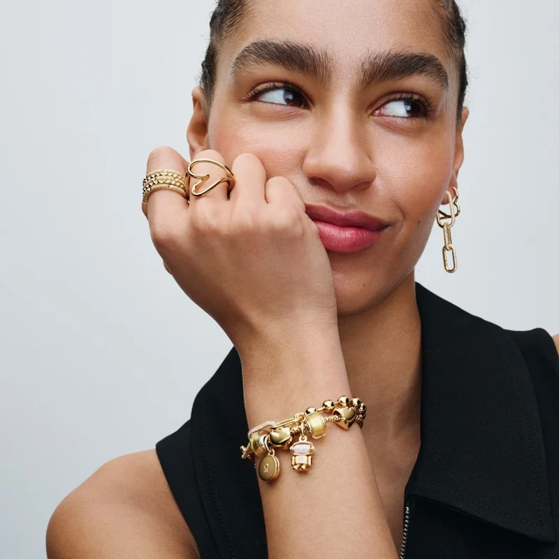 Pandora Moments 14 Karat Gold Plated Earrings 268307C00