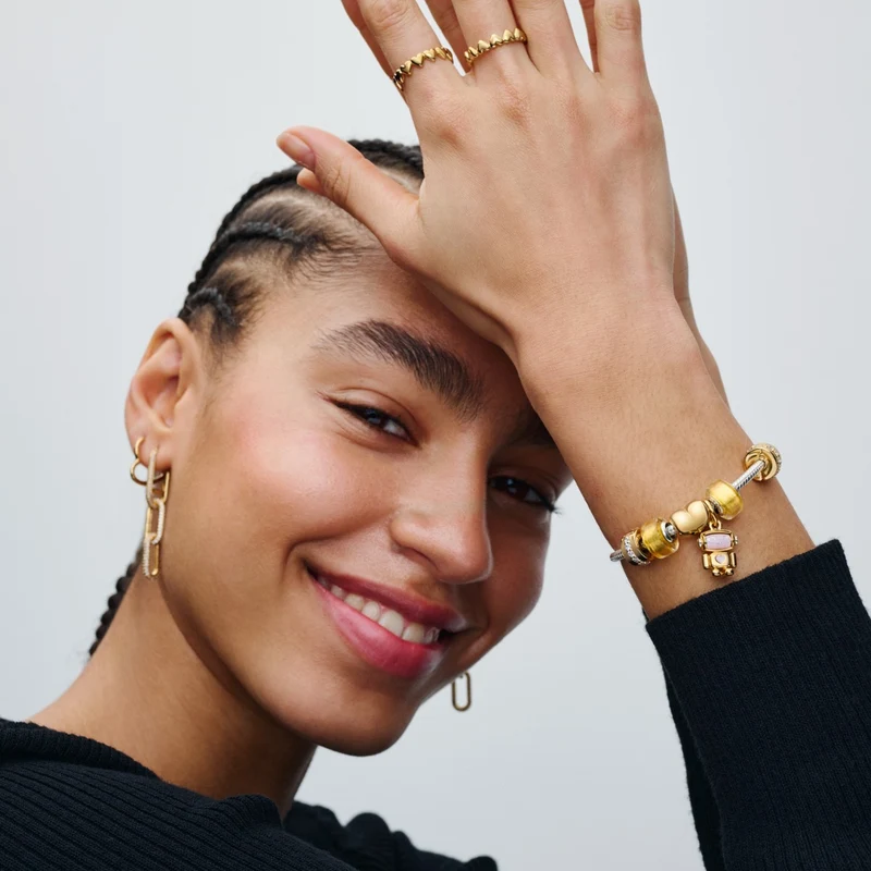 Pandora Moments 14 Karat Gold Plated Earrings 268307C00