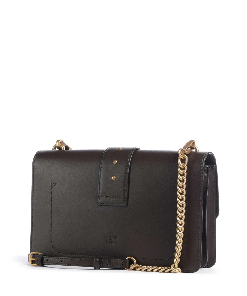 Pinko Love One Classic Bandolera marrone marasca/antique gold