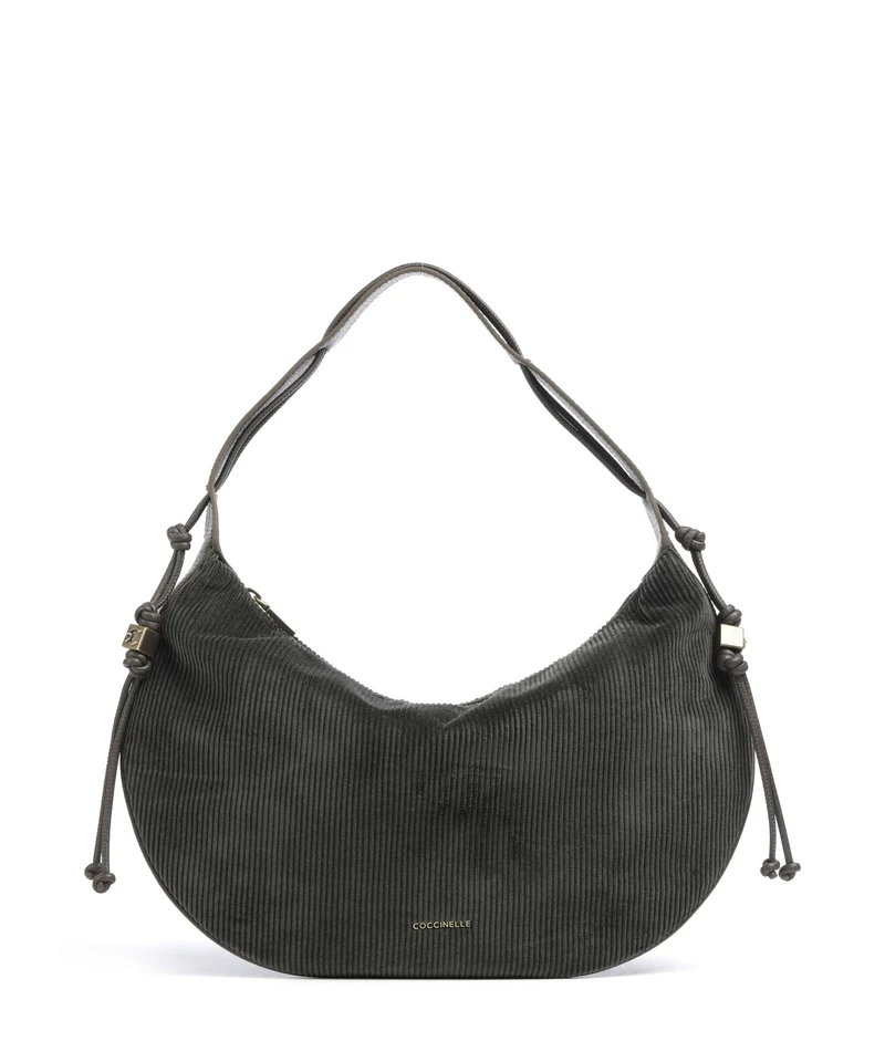 Coccinelle Thess Corduroy Bolso de hobo fango