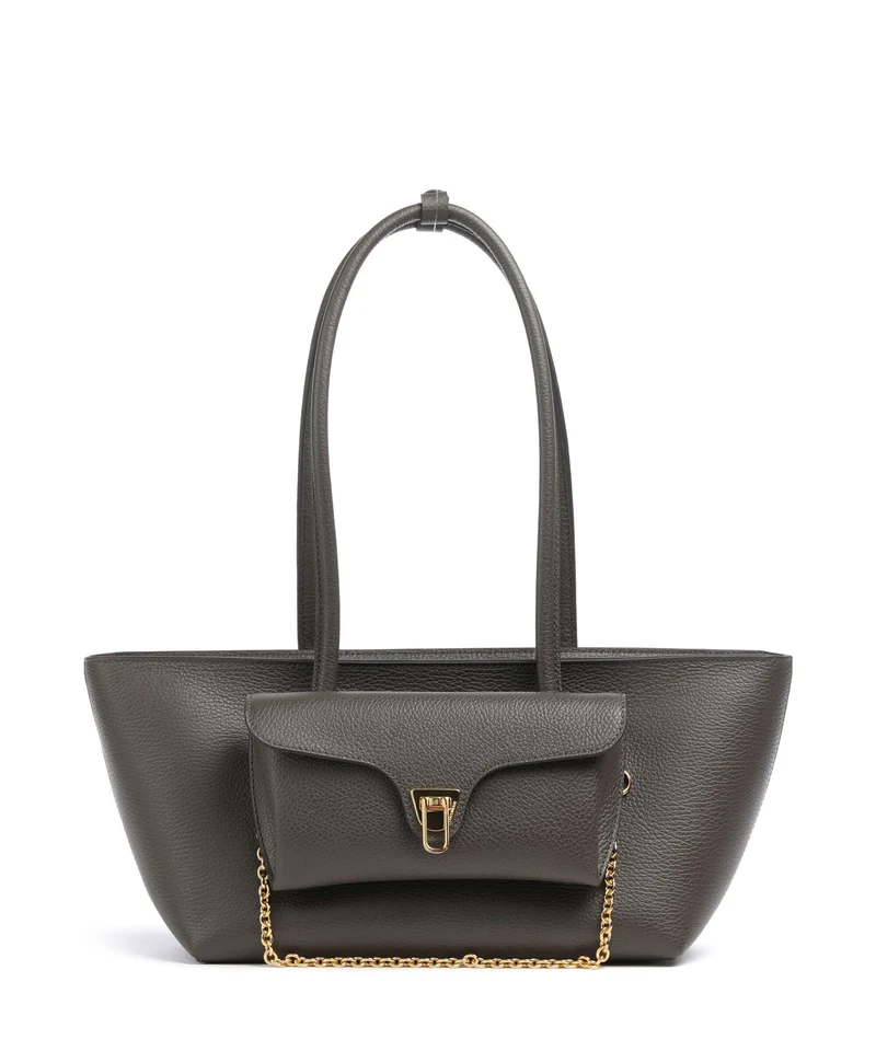 Coccinelle Beat Double Bolso de hombro fango