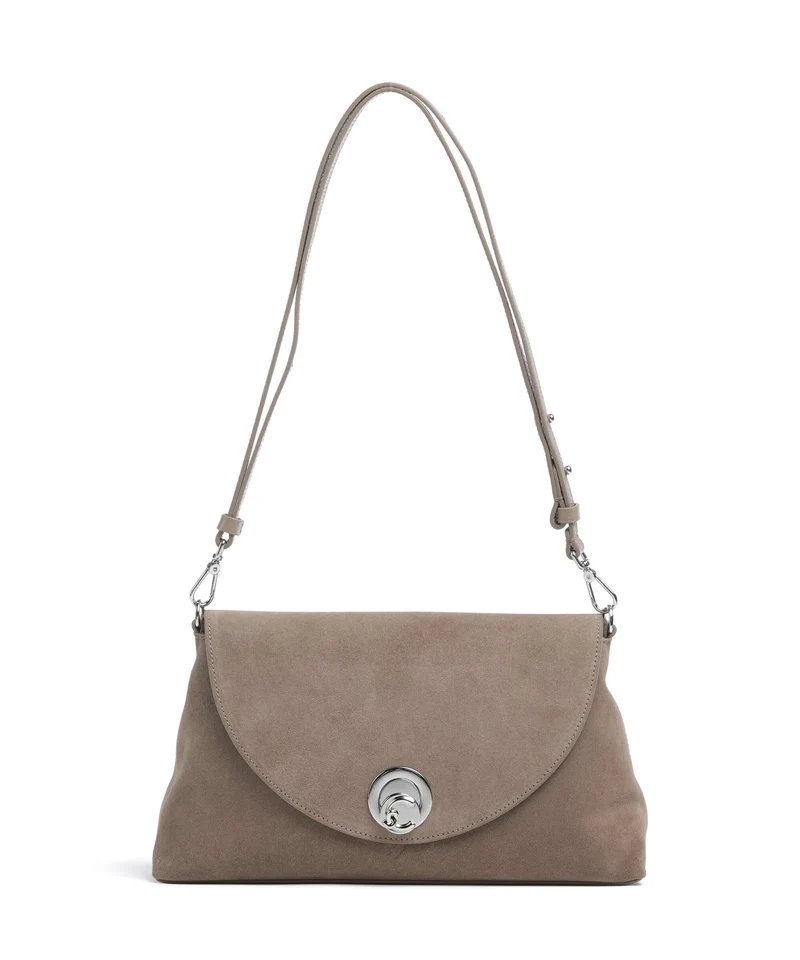 Coccinelle Nikla Suede Bolso de hombro warm taupe