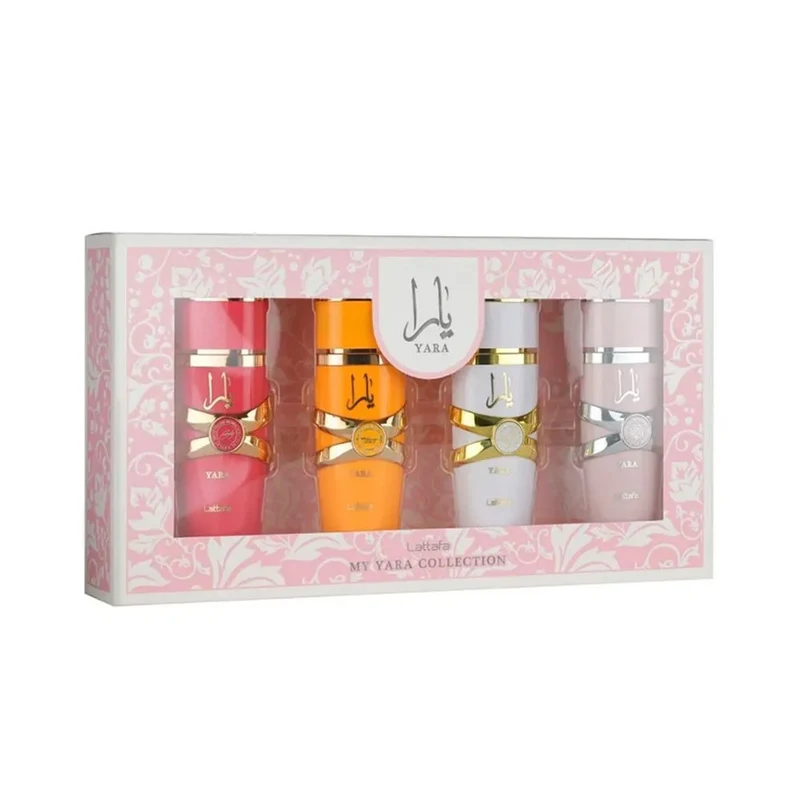 Lattafa Set Yara 25 ML + Tous 25 ML + Moi 25 ML + Candy 25 ML