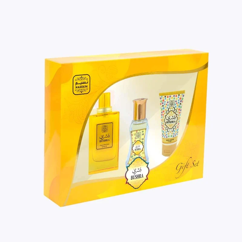 Naseem Bushra Estuche Aqua Perfume 80ML + Roll On 24ML + Crema Corporal 50GR