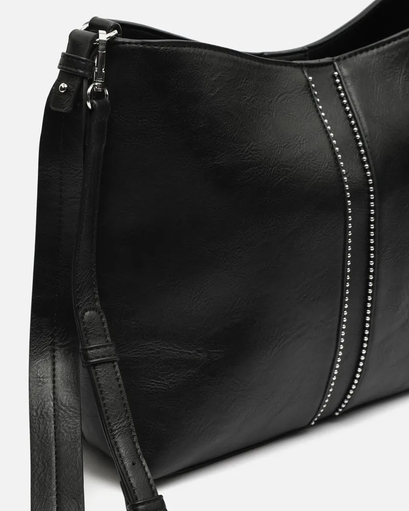 Zaoka bolso hobo con detalles metálicos y neceser e asa bandolera extraíble ED.