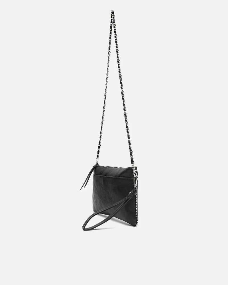 Zaocai bolso de fiesta pequeño con detalles metálicos y asa bandolera extraíble ED.