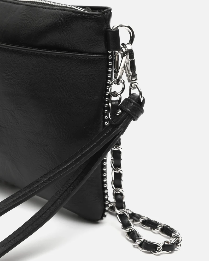 Zaocai bolso de fiesta pequeño con detalles metálicos y asa bandolera extraíble ED.