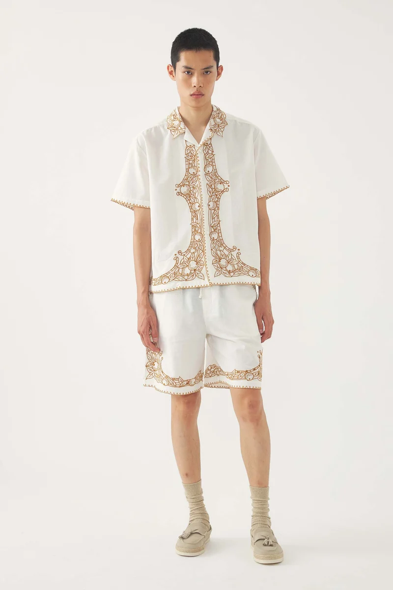 Chemise brodée Dylan