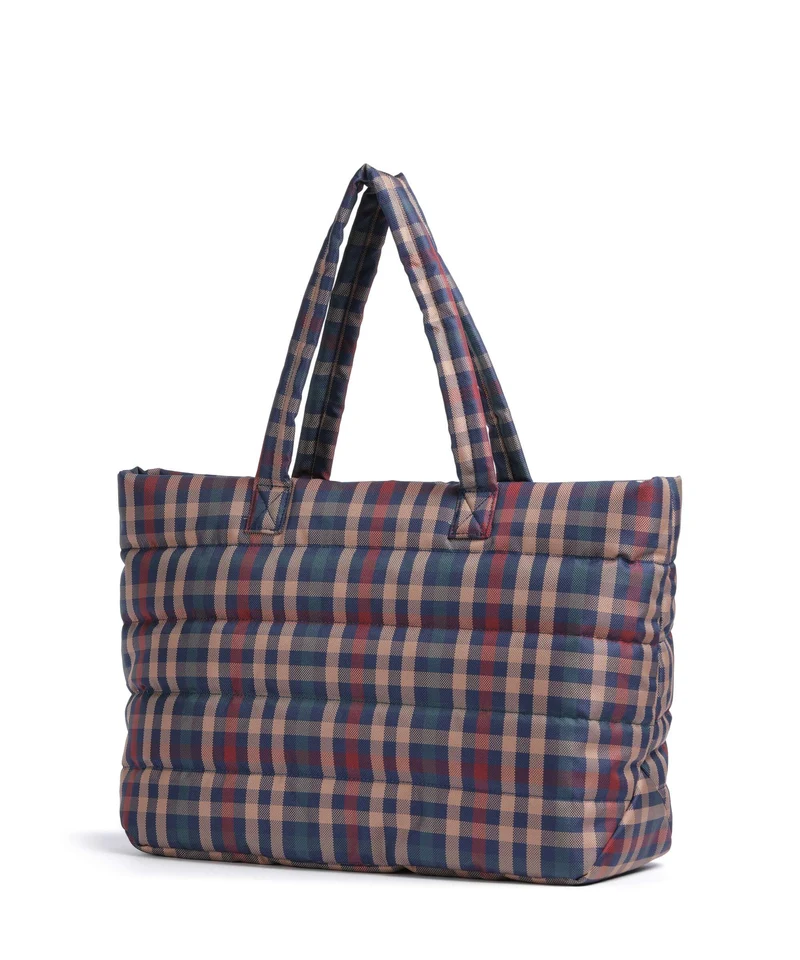 Mandarina Duck Tartan Bolsa shopping tartan brown