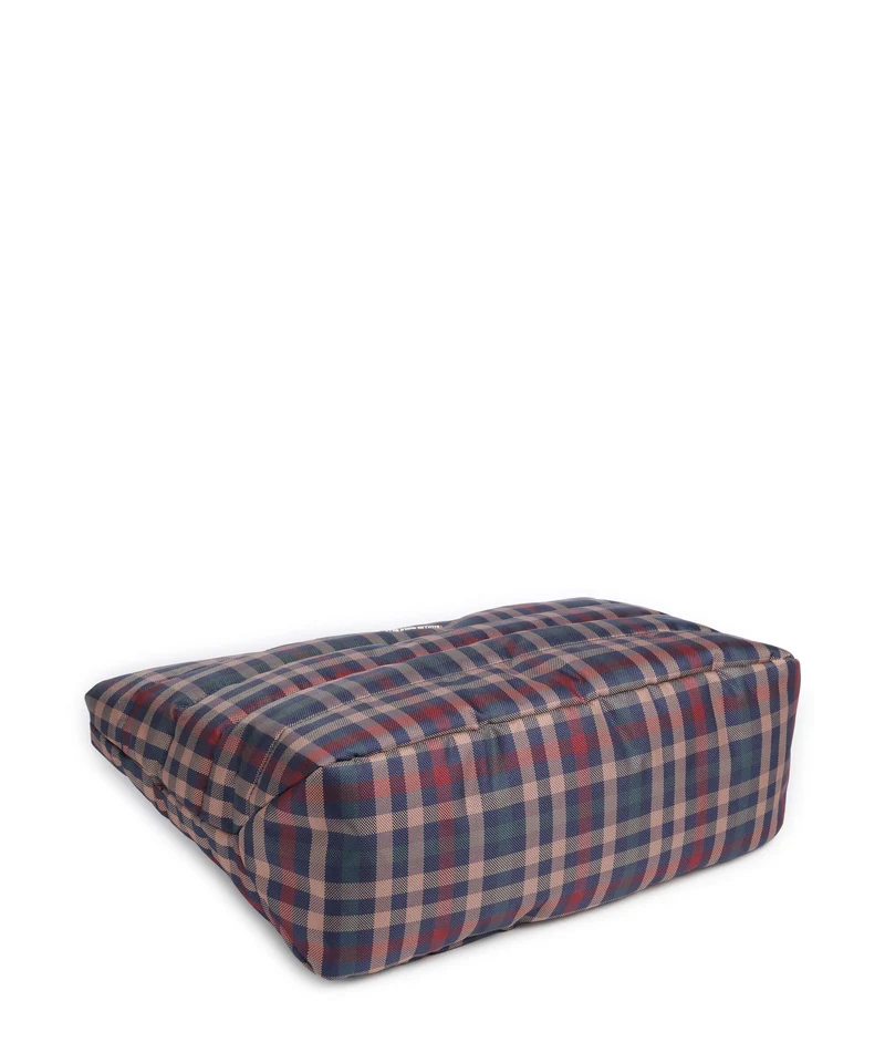Mandarina Duck Tartan Bolsa shopping tartan brown