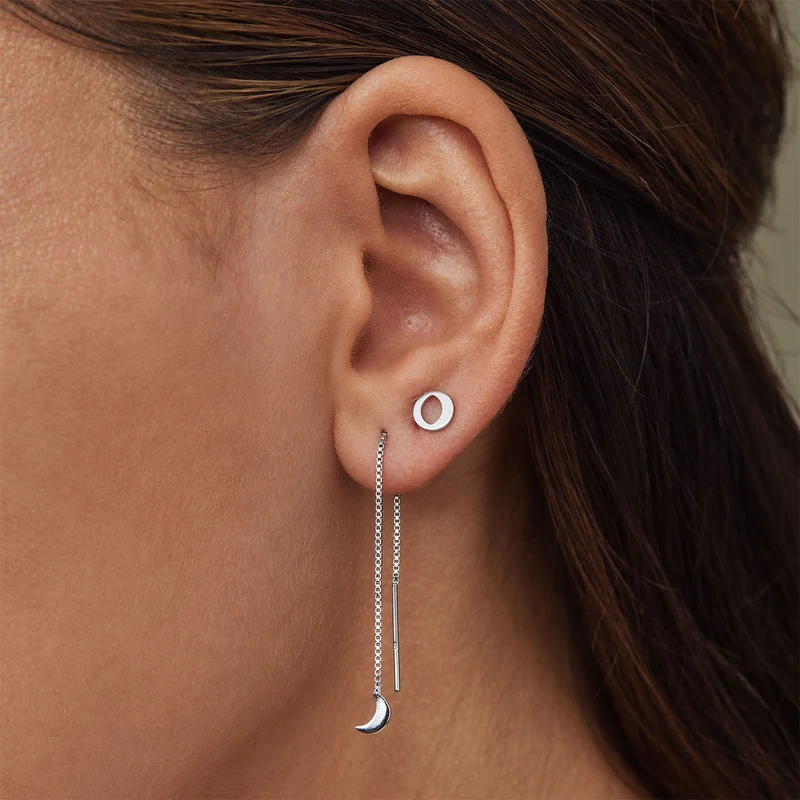 Violet Hamden Luna 925 Sterling Zilveren Oorbellen met Manen VH16048