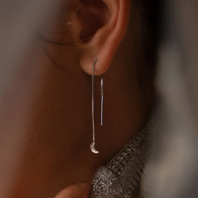 Violet Hamden Luna 925 Sterling Zilveren Oorbellen met Manen VH16048