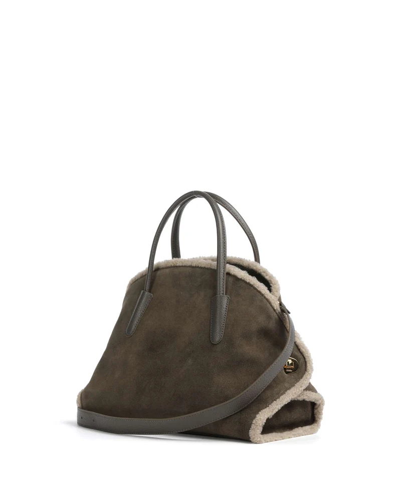 Coccinelle Tylde Suede Eco Bolso de mano fango/warm taupe