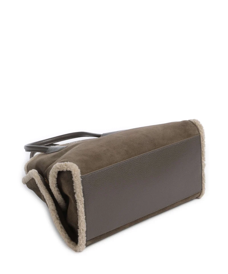 Coccinelle Tylde Suede Eco Bolso de mano fango/warm taupe