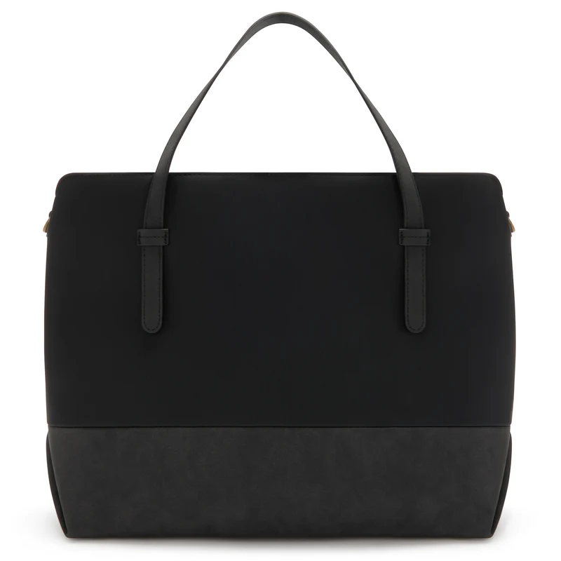 Violet Hamden Essential Bag Zwarte Schoudertas met 13 inch Laptopvak VH25034