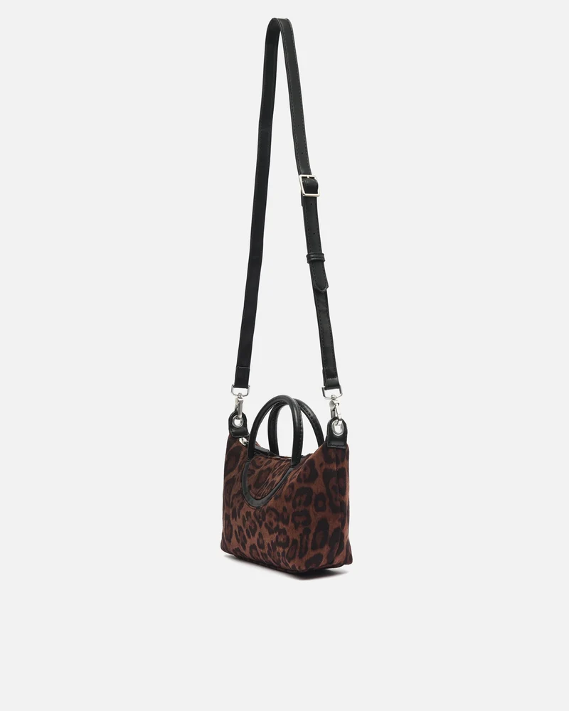 Jasumin bolso tote de fiesta animal print y asa bandolera extraíble ED.
