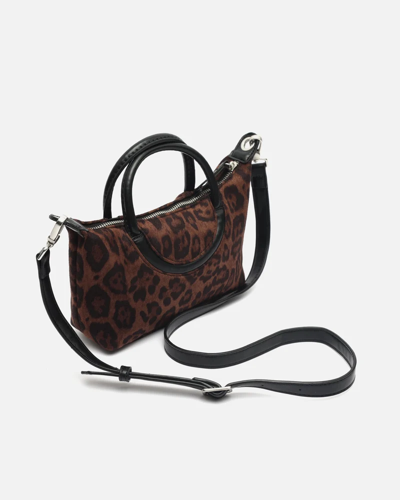 Jasumin bolso tote de fiesta animal print y asa bandolera extraíble ED.