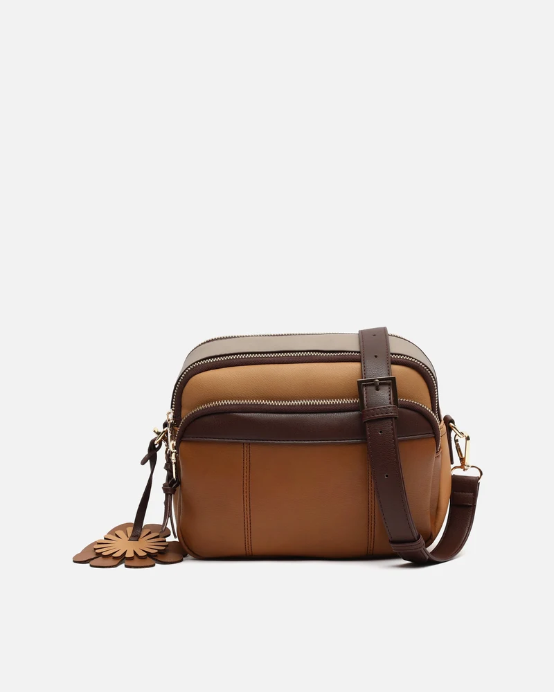 Filiberti-1 bolso bandolera tricolor con detalle colgante