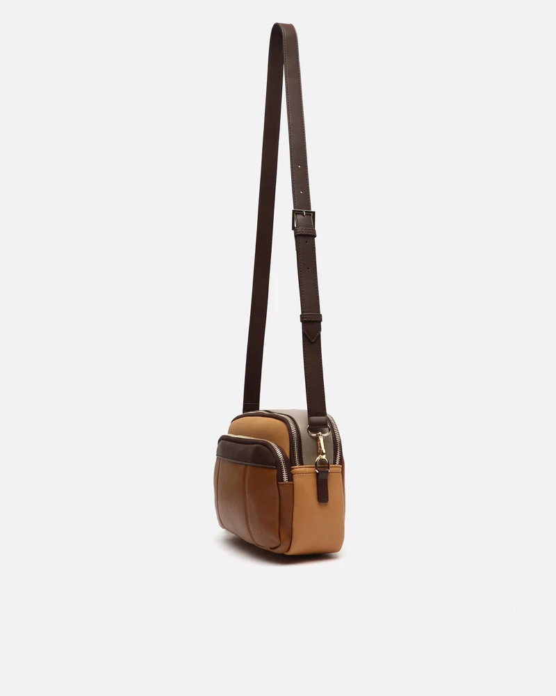 Filiberti-1 bolso bandolera tricolor con detalle colgante