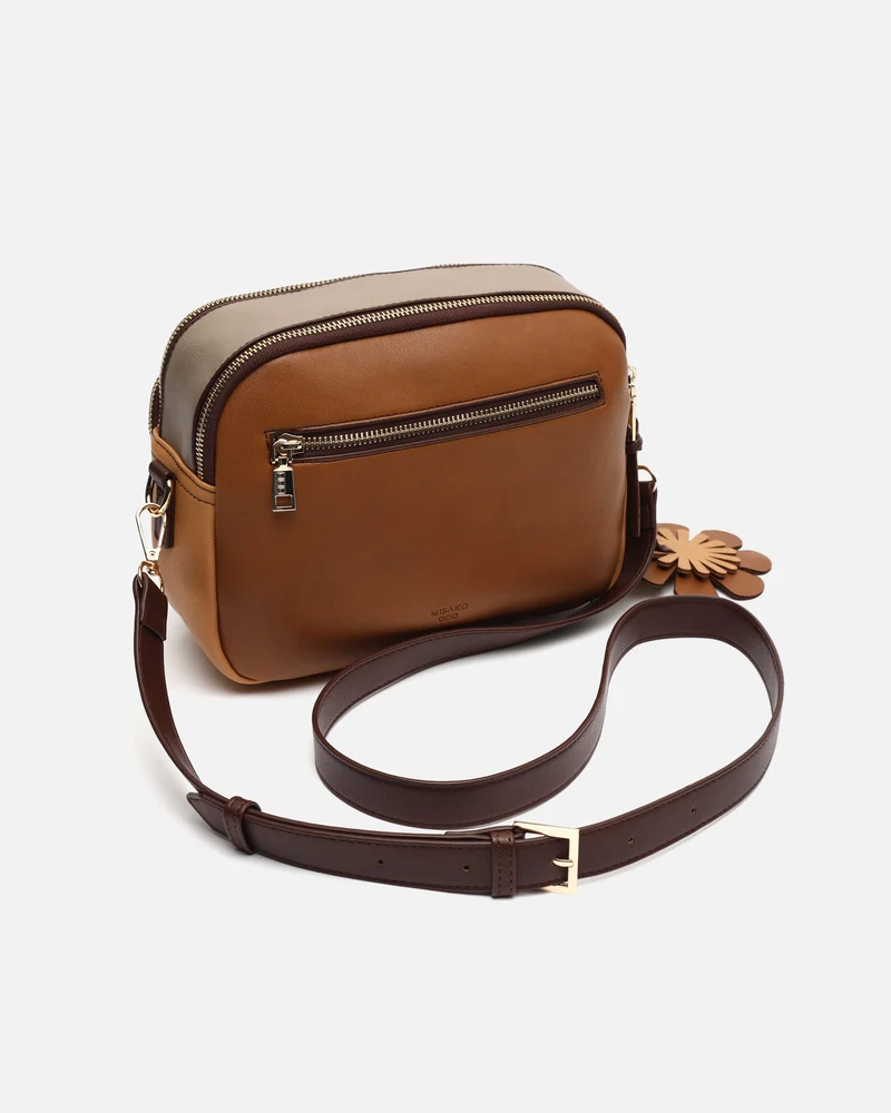 Filiberti-1 bolso bandolera tricolor con detalle colgante