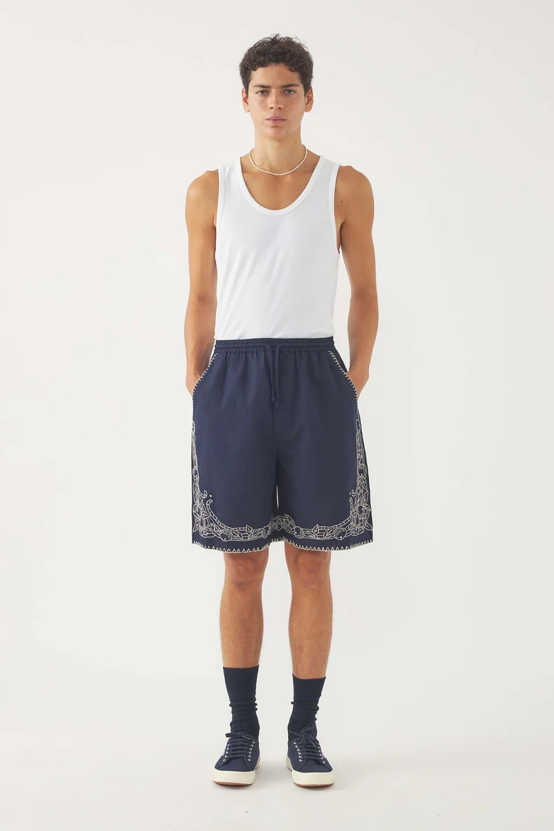 Short brodé Dylan