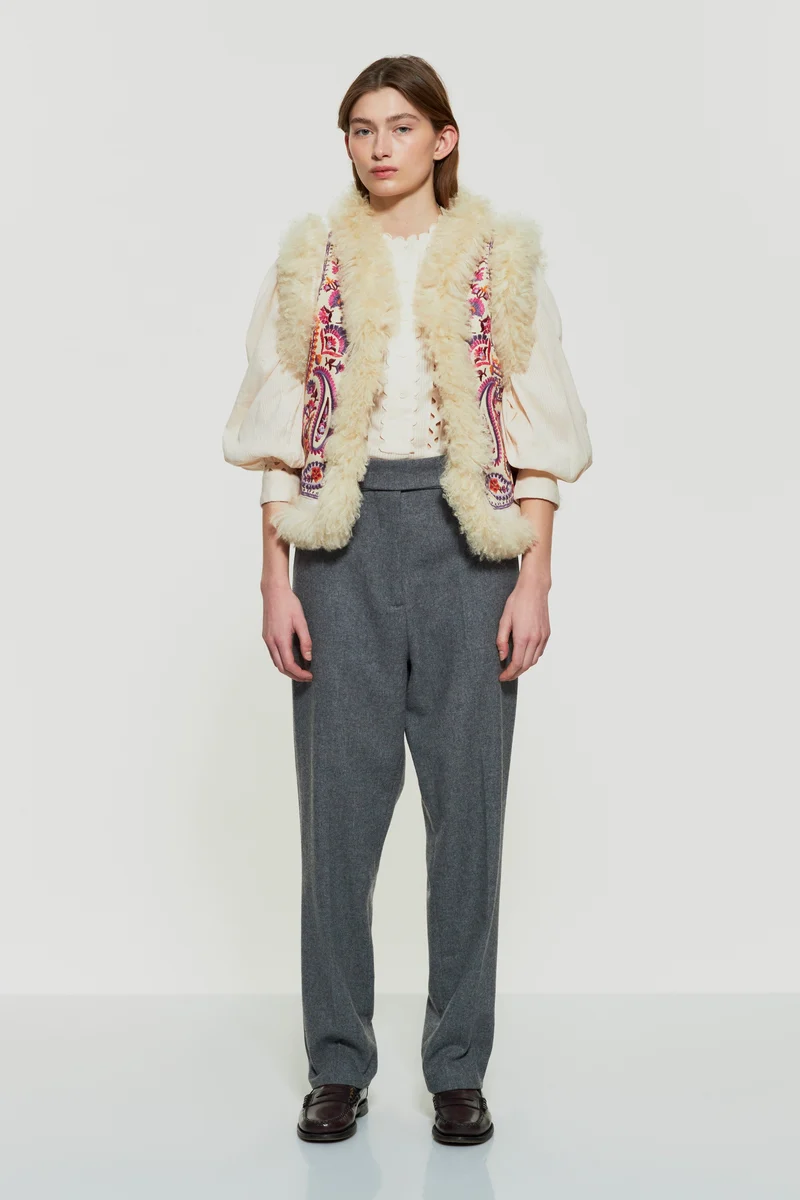 Gilet sans manches brodé Wesley