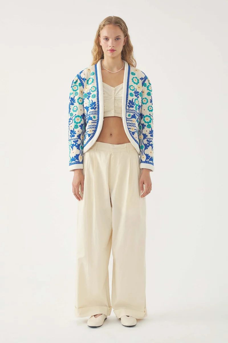 Veste brodée Ossie