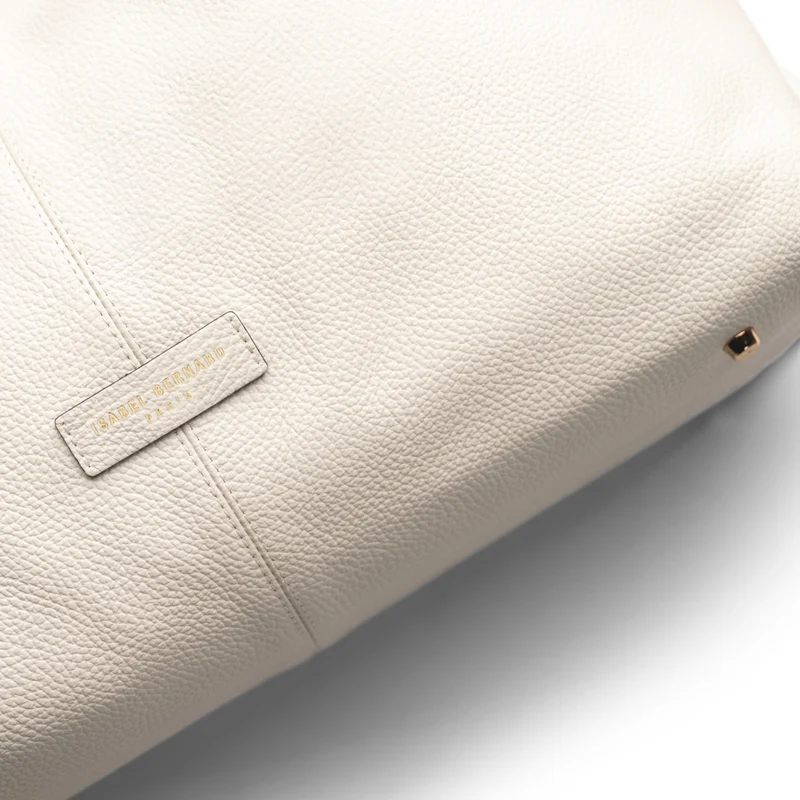 Isabel Bernard Honoré Grace crème leren schoudertas van kalfsleer IB25093-070
