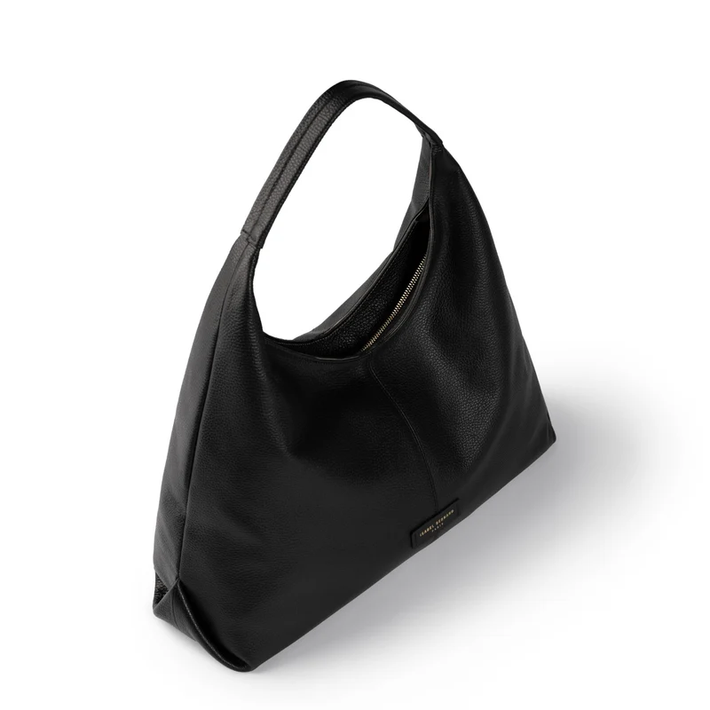 Isabel Bernard Honoré Grace black calfskin leather shoulder bag IB25093-001