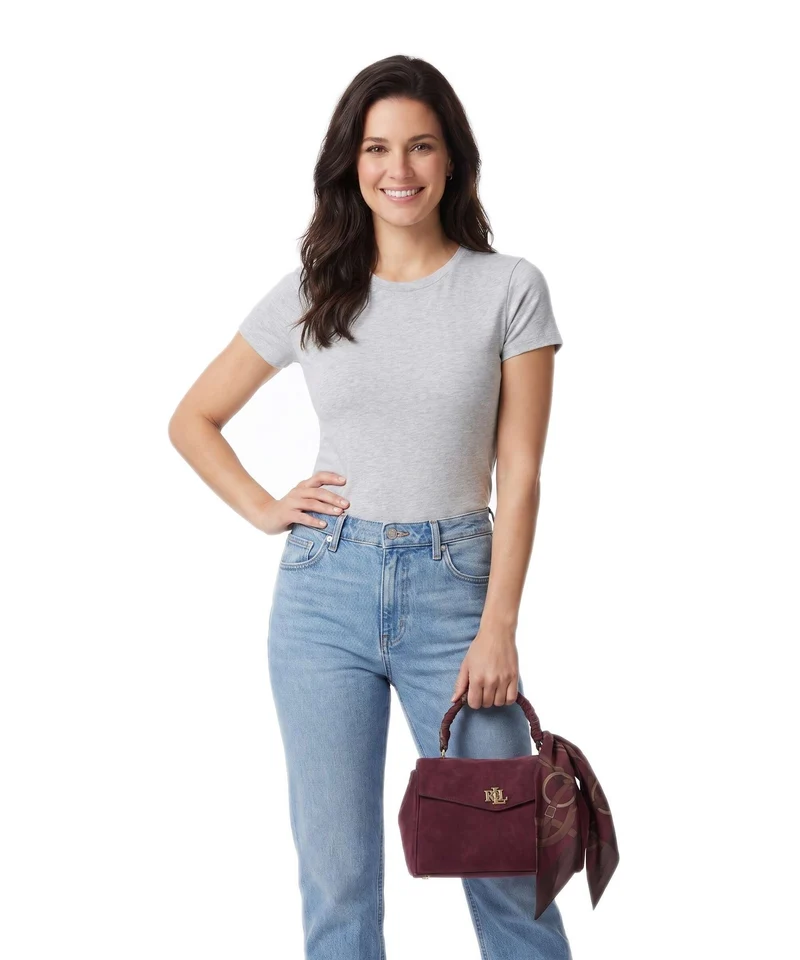 Lauren Ralph Lauren Farrah Small Bolso de mano dark garnet/urban bltng/garnet multi