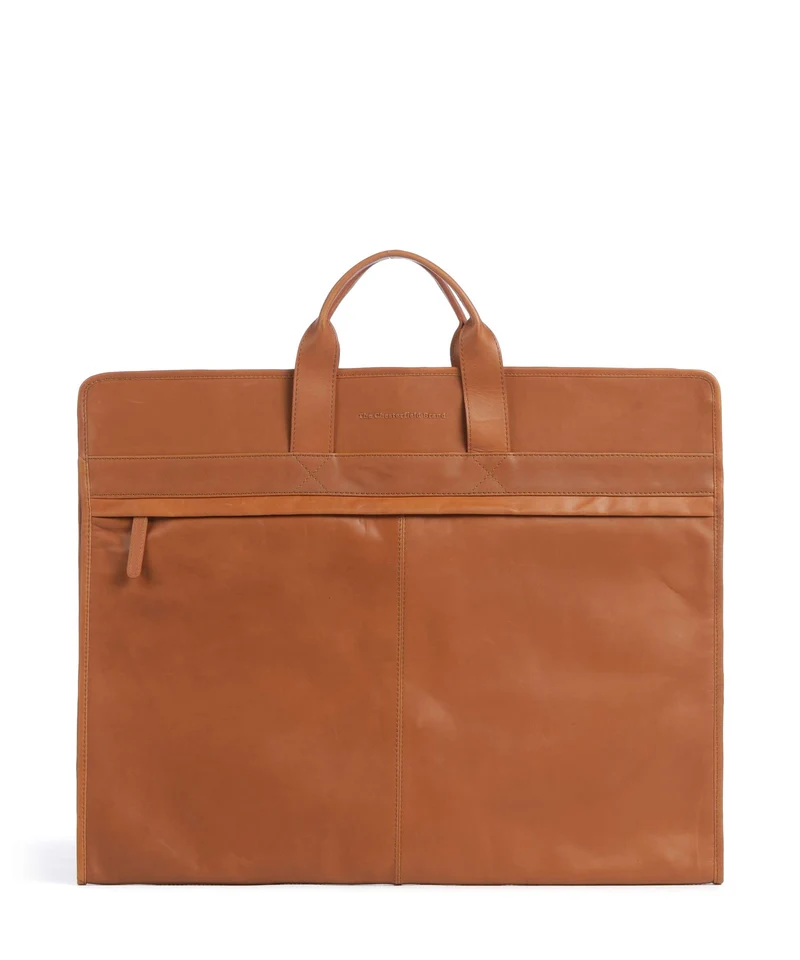 The Chesterfield Brand Wax Pull Up Cow Carson Portatrajes cognac