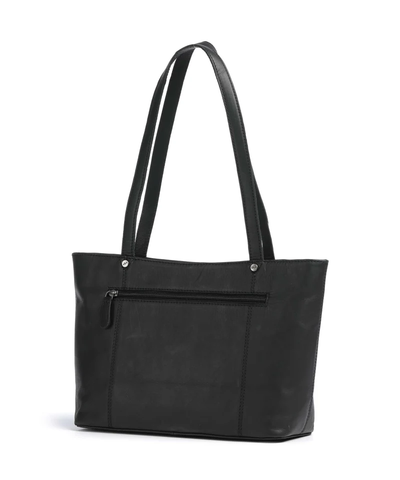 The Chesterfield Brand Wax Pull Up Cow Anira Bolsa shopping black