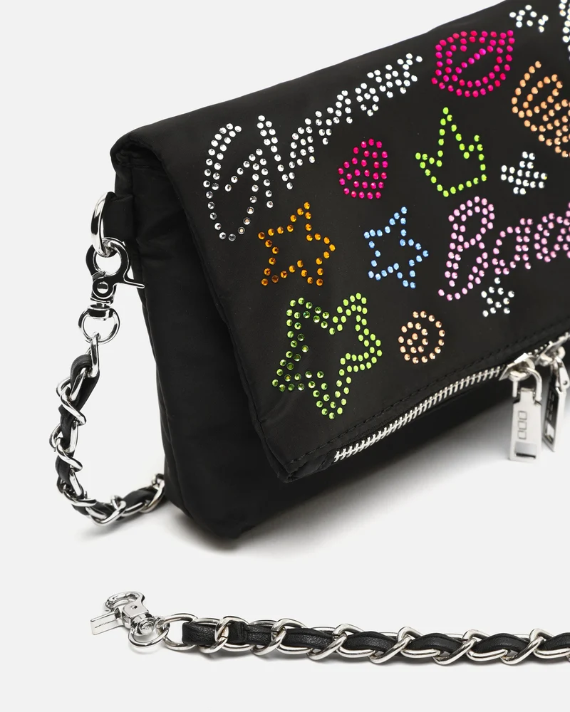Tigris bolso bandolera de fiesta con detalles brillantes ED.