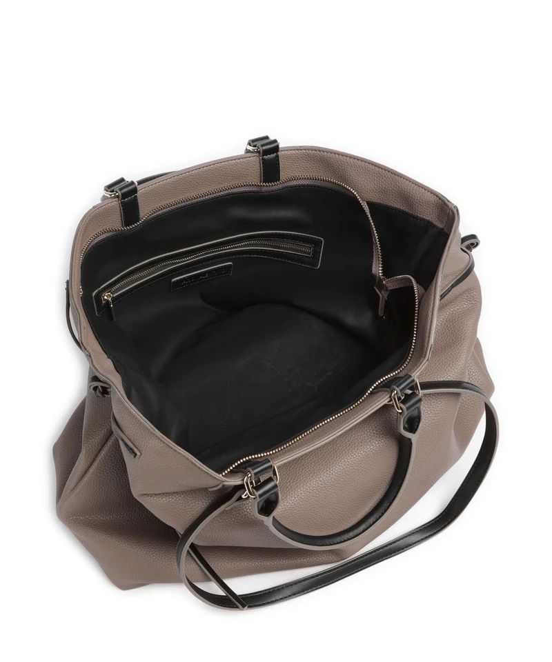 Valentino Bags Fiamma Re Bolsa shopping taupe/nero